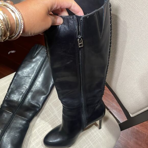 Coach Nickie Boots Black Size 7B Soft Shine Calf - Picture 4 of 15